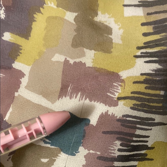 Anthropologie Wendy Katlen Looped Silk watercolor Size 6 - Picture 10 of 11